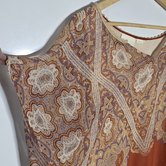 Anthropologie Maeve For Anthropologie Nalina Silk Poncho Size Small Great Condit - Picture 3 of 11